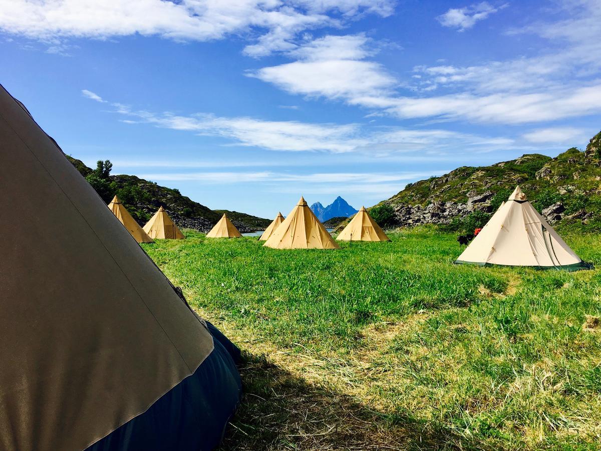 Lofoten Beach Glamping Skrova Exterior photo